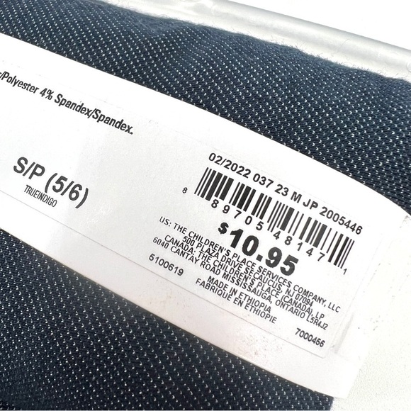 NWT CHILDREN'S PLACE Girl's Blue Capri Leggings (1 Pair) Size 5/6 - Picture 6 of 6